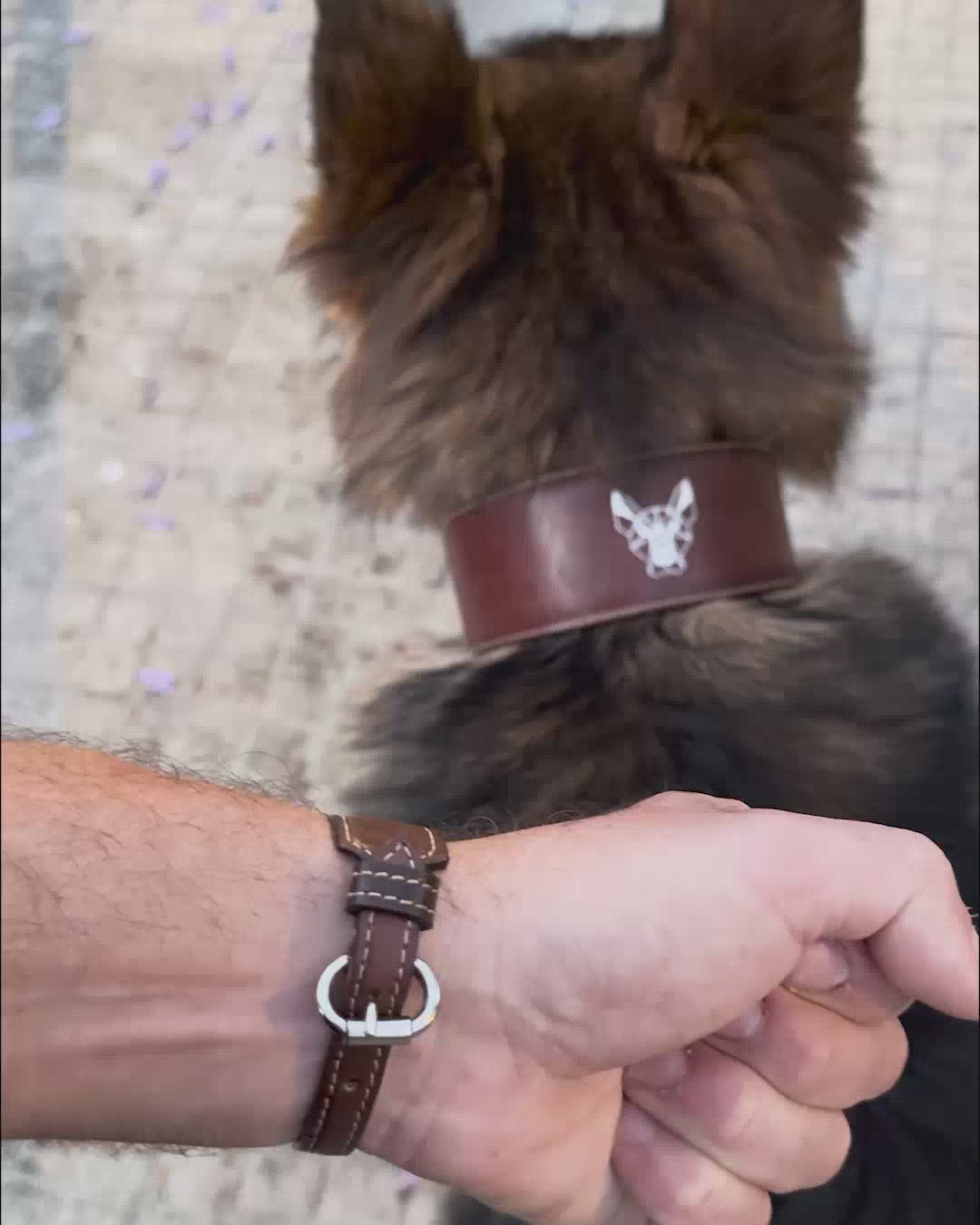 Wolvline Outlaw Leather Bracelet